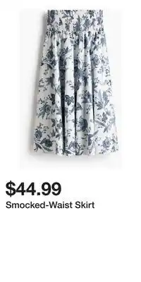 H&M Smocked-Waist Skirt offer
