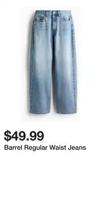 H&M Barrel Regular Waist Jeans offer