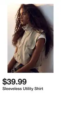 H&M Sleeveless Utility Shirt offer