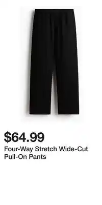 H&M Four-Way Stretch Wide-Cut Pull-On Pants offer