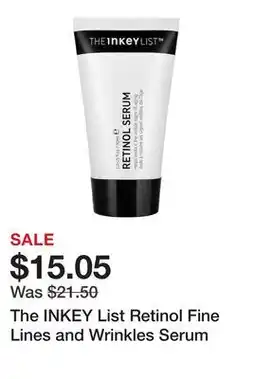 Sephora The INKEY List Retinol Fine Lines and Wrinkles Serum offer
