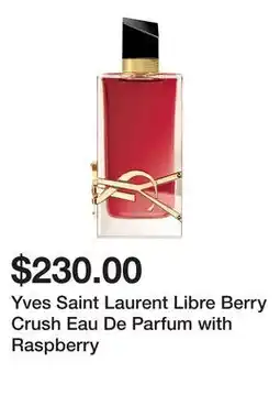 Sephora Yves Saint Laurent Libre Berry Crush Eau De Parfum with Raspberry offer