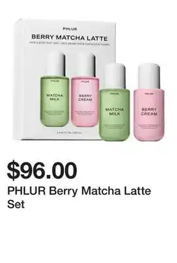Sephora PHLUR Berry Matcha Latte Set offer