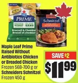 FreshCo Maple Leaf Prime Raised Without Antibiotics Chicken offer