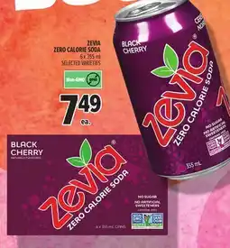 Metro ZEVIA ZERO CALORIE SODA offer