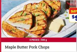M & M Food Market Maple Butter Pork Chops offer