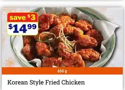 M & M Food Market Korean Style Fried Chicken offer