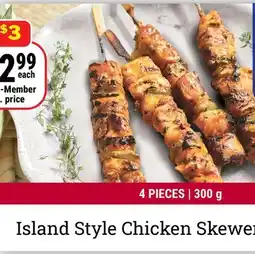 M & M Food Market Island Style Chicken Skewer offer