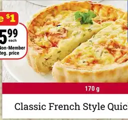 M & M Food Market Classic French Style Quich offer