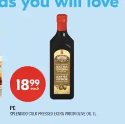 Shoppers Drug Mart PC SPLENDIDO COLD PRESSED EXTRA VIRGIN OLIVE OIL offer