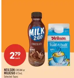 Shoppers Drug Mart NEILSON CREAM or MILK2GO offer