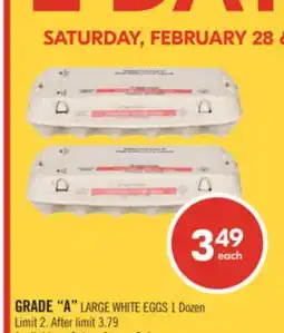 Shoppers Drug Mart GRADE A LARGE WHITE EGGS offer