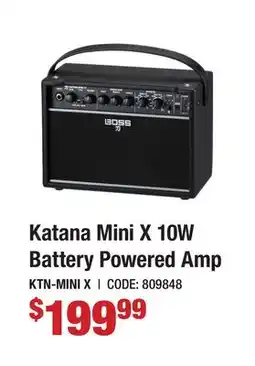 Long & McQuade KATANA MINI X 10W BATTERY POWERED AMP offer