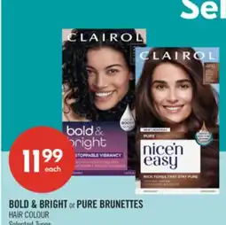 Shoppers Drug Mart BOLD & BRIGHT or PURE BRUNETTES HAIR COLOR offer