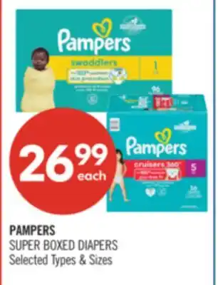 Shoppers Drug Mart PAMPERS SUPER BOXED DIAPERS offer
