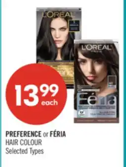 Shoppers Drug Mart PREFERENCE or FÉRIA HAIR COLOUR offer