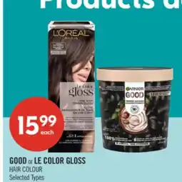 Shoppers Drug Mart GOOD or LE COLOR GLOSS HAIR COLOUR offer