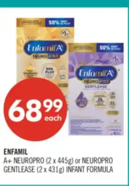 Shoppers Drug Mart ENFAMIL A+ NEUROPRO (2 x 445g) or NEUROPRO GENTLEASE (2 x 431g) INFANT FORMULA offer