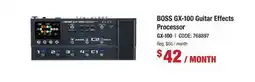 Long & McQuade BOSS GX-100 GUITAR EFFECTS PROCESSOR offer
