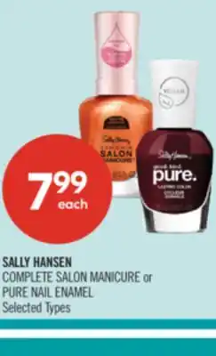 Shoppers Drug Mart SALLY HANSEN COMPLETE SALON MANICURE or PURE NAIL ENAMEL offer