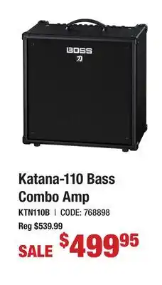 Long & McQuade BOSS Katana-110 Bass Combo Amplifier offer