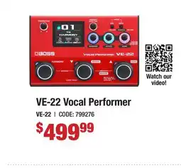 Long & McQuade VE-22 VOCAL PERFORMER offer