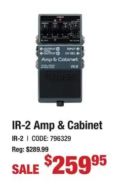 Long & McQuade IR-2 AMP & CABINET offer