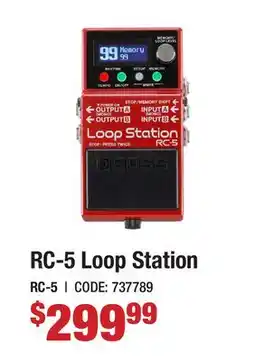 Long & McQuade RC-5 LOOP STATION offer