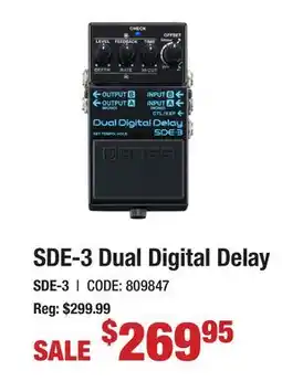 Long & McQuade BOSS SDE-3 Dual Digital Delay offer
