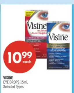 Shoppers Drug Mart VISINE EYE DROPS offer