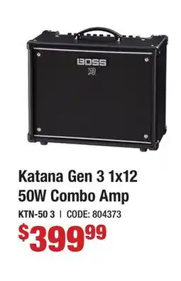 Long & McQuade KATANA GEN 3 1X12 50W COMBO AMP offer