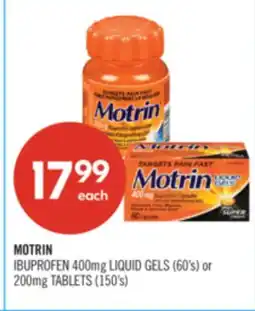 Shoppers Drug Mart MOTRIN offer
