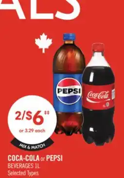 Shoppers Drug Mart COCA-COLA or PEPSI BEVERAGES offer