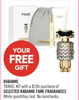 Shoppers Drug Mart RABANNE TRAVEL KIT offer