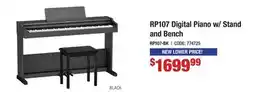 Long & McQuade RP107 DIGITAL PIANO W/STAND AND BENCH offer