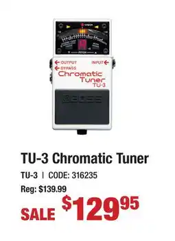 Long & McQuade TU-3 CHROMATIC TUNER offer