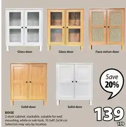 JYSK BOISE 2-door cabinet offer