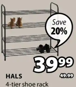 JYSK Hals 4-tier shoe rack offer