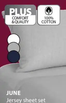 JYSK June Jersey sheet set offer