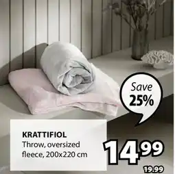 JYSK Krattifiol Throw offer