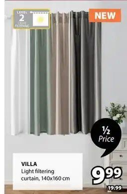 JYSK Villa Light filtering curtain offer