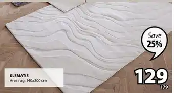 JYSK Klematis Area rug offer