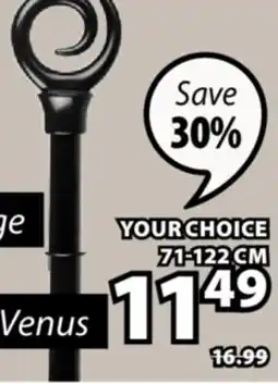 JYSK Venus Rod kit offer