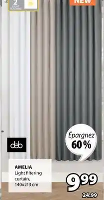 JYSK Amelia Light filtering curtain offer