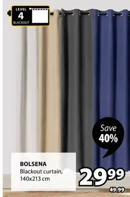 JYSK Bolsena Blackout curtain offer
