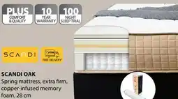 JYSK Scandi Oak Spring mattress offer