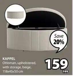 JYSK Kappel Ottoman offer