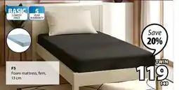 JYSK F5 Foam mattress offer