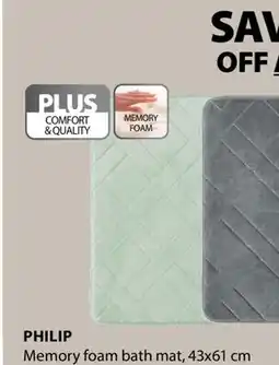 JYSK PHILIP Memory foam bath mat offer