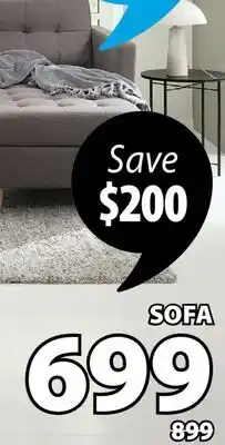 JYSK FALSLEV Sectional sofa, reversible (l/r) chaise, corduroy cover, grey offer